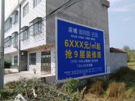凉山墙体广告质量分析