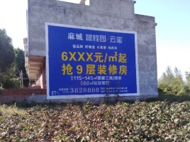 凉山品牌公司青睐的墙体广告