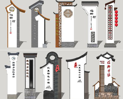 凉山美丽乡村标识标牌有哪些分类？